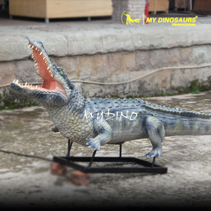 Estatua de MY DINO XJ230 para decoración del parque, Animal animatrónico, cocodrilo - Product Image 2