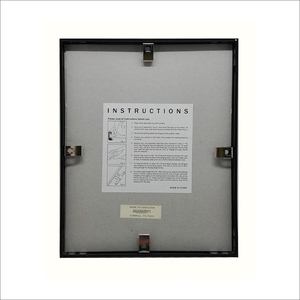 Custom Size Silver Aluminium Metal <strong>Gallery</strong> Picture <strong>Frame</strong> With Western Style Logo for Painting Display - Product Image 4