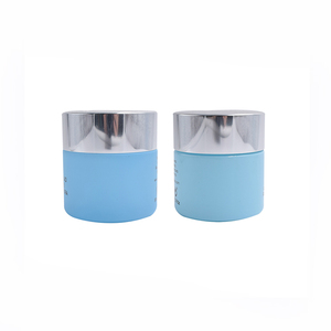 Krim Kosmetik Elegan 50Ml Kemasan Krim 5G 10G 20G 30G <span class=keywords><strong>50G</strong></span> 100G 200G Masker Tanah Liat Toples Krim Kaca dengan Tutup Logam Perak - Product Image 2