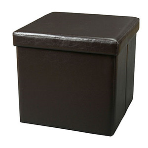 Bon service usine rembourré tabouret de rangement en cuir <span class=keywords><strong>noir</strong></span> <span class=keywords><strong>cube</strong></span> <span class=keywords><strong>pouf</strong></span> - Product Image 2