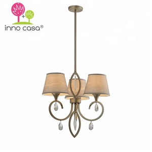 De alta calidad de tres-light-lámpara de suspensión lámparas 3 DE LUJO luz araña de cristal - Product Image 1