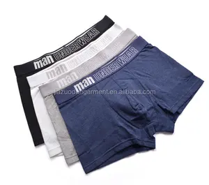 Factory Customized Your Own Brand Design 95%Microfiber Modal 5%Elastane OEM Logo Band Solid Plain Color Men Short Boxers