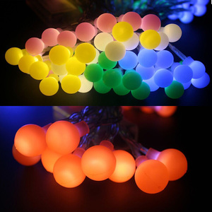 <span class=keywords><strong>2</strong></span> V 50Ma amorfo Solar programable Led Cadena de luz de Navidad luz de la bola de jardín de luz - Product Image 6
