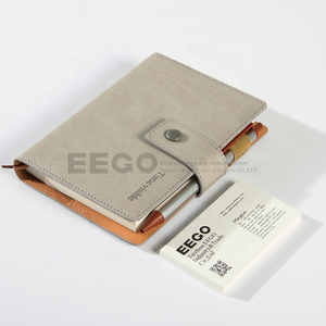 Sinh Thái Tạp Chí túi tổ chức kế hoạch bìa cứng chương trình nghị sự da tùy chỉnh in ấn máy tính xách tay A6 máy tính xách tay với vòng lặp bút - Product Image 2