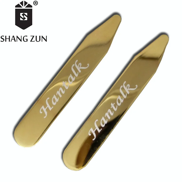 Прямая поставка с завода, держатель для воротника рубашки из титана и золота, ошейник из нержавеющей стали 304