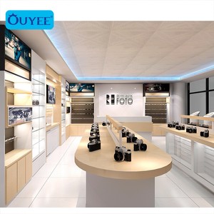 <span class=keywords><strong>Electronics</strong></span> Shop Counter Design Kamera <span class=keywords><strong>Display</strong></span> Tisch Custom Electronic Shop Dekoration Möbel