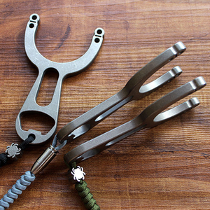 CNC sản xuất thẻ bóng Súng cao su ngoài trời công cụ thể thao Phụ Kiện Cắm trại thiết bị sinh tồn hợp kim titan gia công CNC - Product Image 2