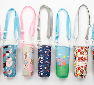 맞춤형 네오프렌 절연 온수 병 열 운반 홀더 쿨러 가방 조정 어깨 스트랩 - Product Image 3