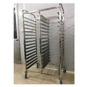 स्टेनलेस स्टील सर्वर ठंडा रैक ट्राली बेकिंग ट्रे रैक - Product Image 4