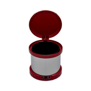 6L petite taille rouge des ménages ronde électrique pieds induction toilettes poubelle - Product Image 4