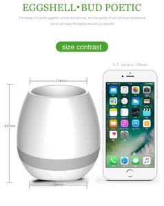 Chậu hoa thông minh hiện đại, thiết kế mới lạ, phát nhạc, có đèn LED, loa không dây - Product Image 5