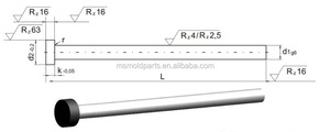 Булавка для эжектора, яркий тип, булавки для выжимания HSS/M2, ISO <span class=keywords><strong>6751</strong></span>, черная головка, булавки для формы