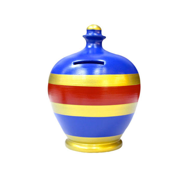 Salvadanaio In Terracotta 'Da Grande Sarò Ricco' - Design Classico Per Risparmi - Foto 6