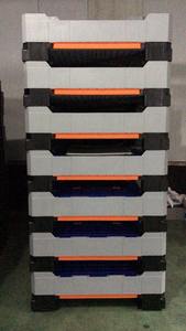 กล่องพาเลทพลาสติกแบบพับได้ รับน้ำหนักมาก สำหรับคลังสินค้าขนาดใหญ่ ความจุ 1 ตัน  แบบซ้อนได้ สำหรับอุตสาหกรรม - Product Image 5