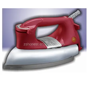 Heavy press electrical dry iron 1000w red handle or customized color