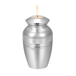 IJU042 Keepsake Jewelry - Put Candle and Ashes Stainless Steel 73MM Tall Cremation Urn For Loved One /Pet Memorial Jewellery