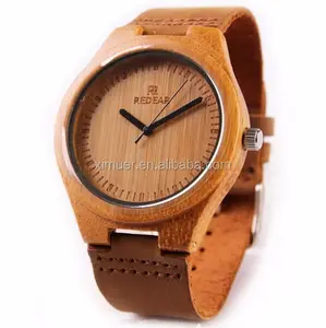 Оптовая продажа, часы из бамбука высокого качества с японским механизмом, деревянные часы