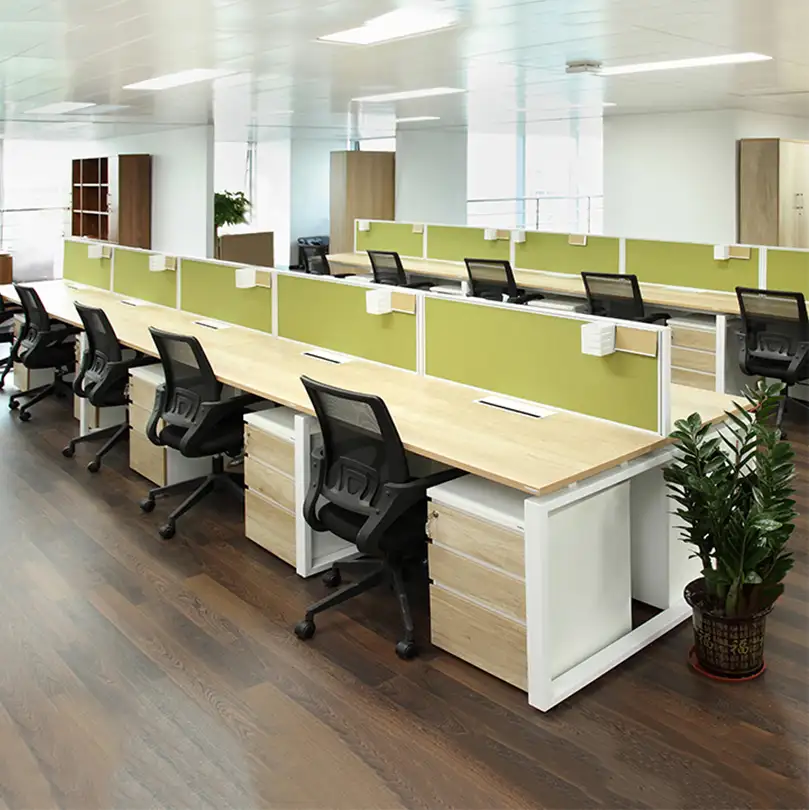 Modular office workstation for staff in open benching