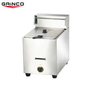 Gainco professional commercial fryer gf 71/gas dip fryer/tornado potato fryer