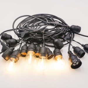 屋外ライトストリングE26E27S14エジソン電球付属クリスマス防水接続可能LEDストリングライト - Product Image 5