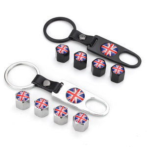 Bouchon de tige de Valve en métal de voiture britannique Modification du vent de pneu solide avec un nouveau bouchon de tige de Valve durable et élégant - Product Image 1