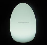 Rgb fernbedienung led tischleuchten/führte schreibtischlampe wiederaufladbare/eiform führte lampe multicolor für restaurant