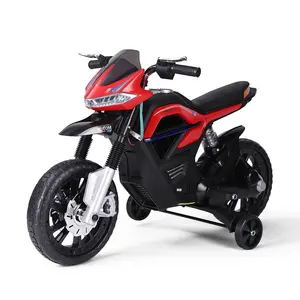 Ruote da allenamento per bambini bici da Motocross elettrica con funzione anteriore e all'indietro moto giocattolo ricaricabile con indicatore di alimentazione
