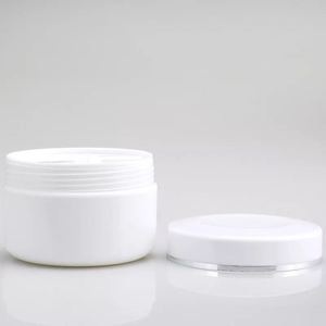 100ml 200ml 250ml 300ml 500ml nhự<span class=keywords><strong>a</strong></span> PP trắng kem mỹ phẩm Jar với muỗng và niêm phong Nhẫn/Mặt Kem lọ container - Product Image 3