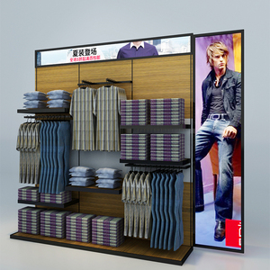 Espositori per Negozi di Abbigliamento Maschile, Rastrelliera per Vestiti con Pannello a Doghe - Product Image 3