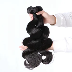 3 Buah Banyak Rambut Brazilian Bundel 100 Diproses Rambut Gelombang Tubuh Perawan Rambut Brazilian