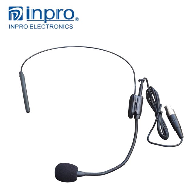 INPRO Professional Dynamic Wired Handheld Teaching Headset Microphone 2.4G 5M Wire Volume 30Hz-20KHz Frequency Response Model