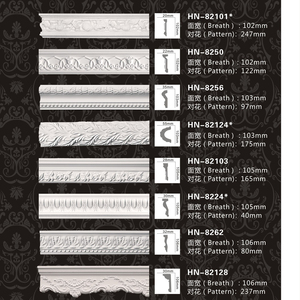 HN-82103 Polyurethane Easy Installation Painted Grade White Wainscoting Panels Decorative Foam <strong>Flexible</strong> <strong>Mouldings</strong> - Product Image 1