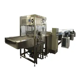 automatic chocolate egg roll enrobing machine