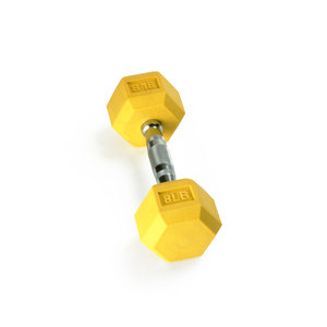 Colorful <strong>Rubber</strong> <strong>Hex</strong> <strong>Dumbbell</strong> With Straight Handle - Product Image 2