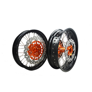 Juego de Ruedas Supermoto de Aleación de Aluminio de 17 Pulgadas y 36 Orificios para <span class=keywords><strong>KTM</strong></span> <span class=keywords><strong>EXC</strong></span> SXF 125 250 300 350 <span class=keywords><strong>450</strong></span> - Product Image 1
