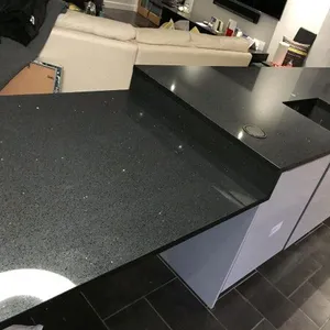 Composite home bar countertops kitchen vanity tops black galaxy granite quartz stone australia