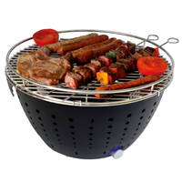Miniventilador a batería para barbacoa, Parrilla portátil para exteriores, mesa coreana, parrilla de carbón