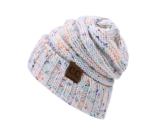 Personnalisé Unisexe Adulte Acrylique Gris En Tricot Côtelé Toque Beanie avec Patch En Cuir - Product Image 6