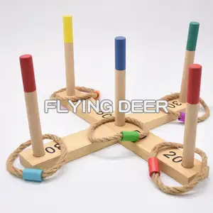 Géant promotionnel de jardin en bois anneau toss jeux pour enfants