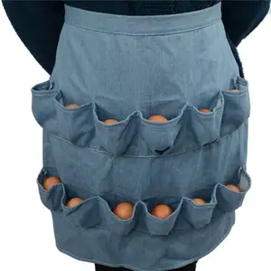 Chicken Egg Collecting Apron, 12 Deep Pockets Hen Duck Goose Eggs Holder  Aprons : : Home