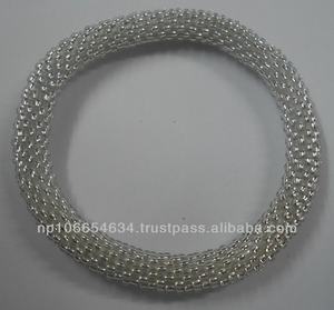 ลูกปัดแก้วชุบทองของเนปาลรูปแบบจำนวนรูปแบบทางศาสนาสร้อยข้อมือแฟชั่นไข่มุกเพชรสำหรับงานแต่งงานของขวัญ - Product Image 1