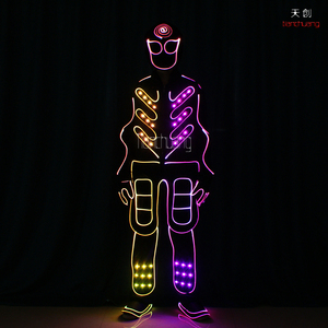 LED Light Up Tron De Danse Costumes, LED Combinaisons - Product Image 6