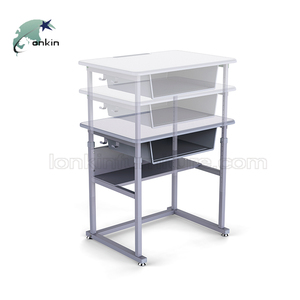Juego de <span class=keywords><strong>Escritorio</strong></span> y Silla Escolar de Madera MDF y Metal de Diseño Moderno, Altura Ajustable y Ecológico, en Oferta - Product Image 3