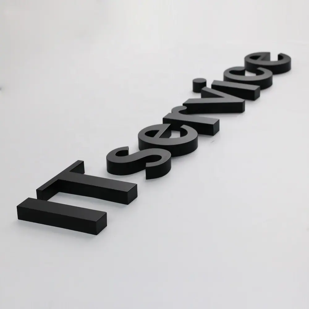 3D letter stainless steel fabricate color painted channel letter for advertising sign