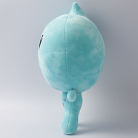 Jouet en peluche sur mesure, en forme de goutte d'eau, 28x25cm, concept environnemental debout