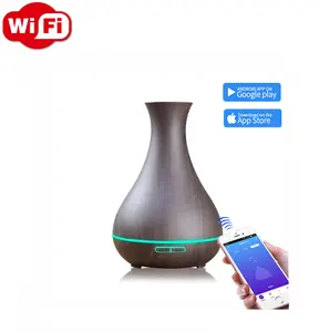 550ml WiFi Enabled Vase shape ultrasonic cool air mist essential oil electric aroma diffuser