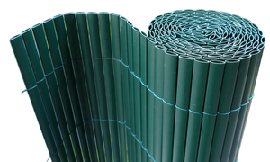 Canisse écologique double face avec assemblage facile PVC <span class=keywords><strong>Gris</strong></span> <span class=keywords><strong>Perle</strong></span> Cadre en bois traité sous pression - Product Image 3
