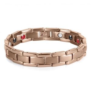 Braccialetto Magnetico Terapeutico in Acciaio Inossidabile Lucidato a Specchio con Energia Positiva e Charm Energetico Scalare, Accessorio <span class=keywords><strong>Moda</strong></span> Unisex - Product Image 4