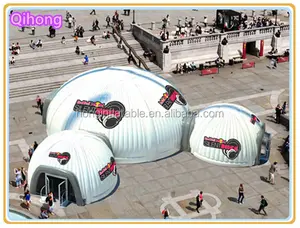 Grosir Tenda Tiup Kabin Udara Tenda, Tenda Kubah Tiup Dengan Kolam Mengambang, Struktur Tenda Gonflable