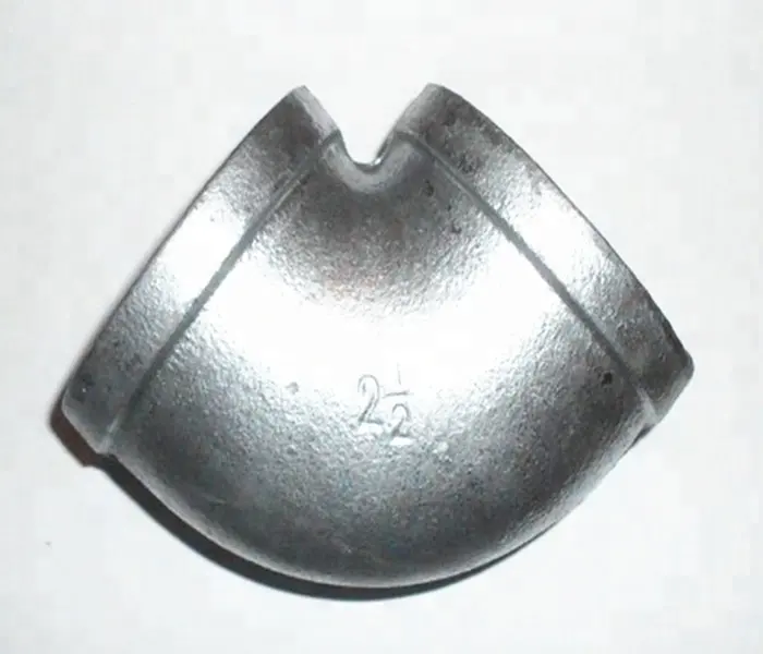 High quality Manufacturer 1.5" plumbing banded hot dipped galvanized malleable iron pipe fittings 90 degree elbow